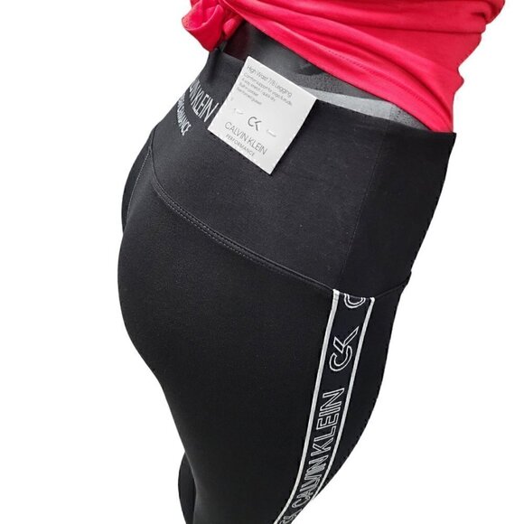 Calvin Klein Performance Jumbo-Logo High Waist Leggings Size‎ Small - Picture 6 of 13